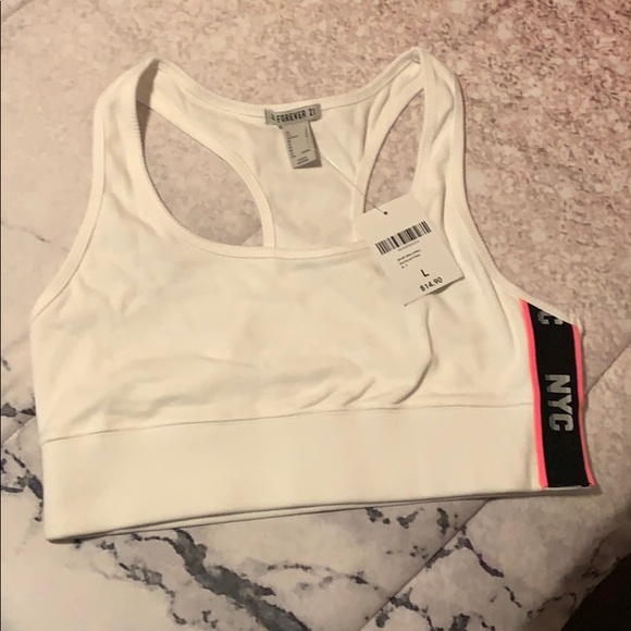 NWT Forever 21 Low Impact - NYC Graphic Sports Bra - Picture 8 of 10